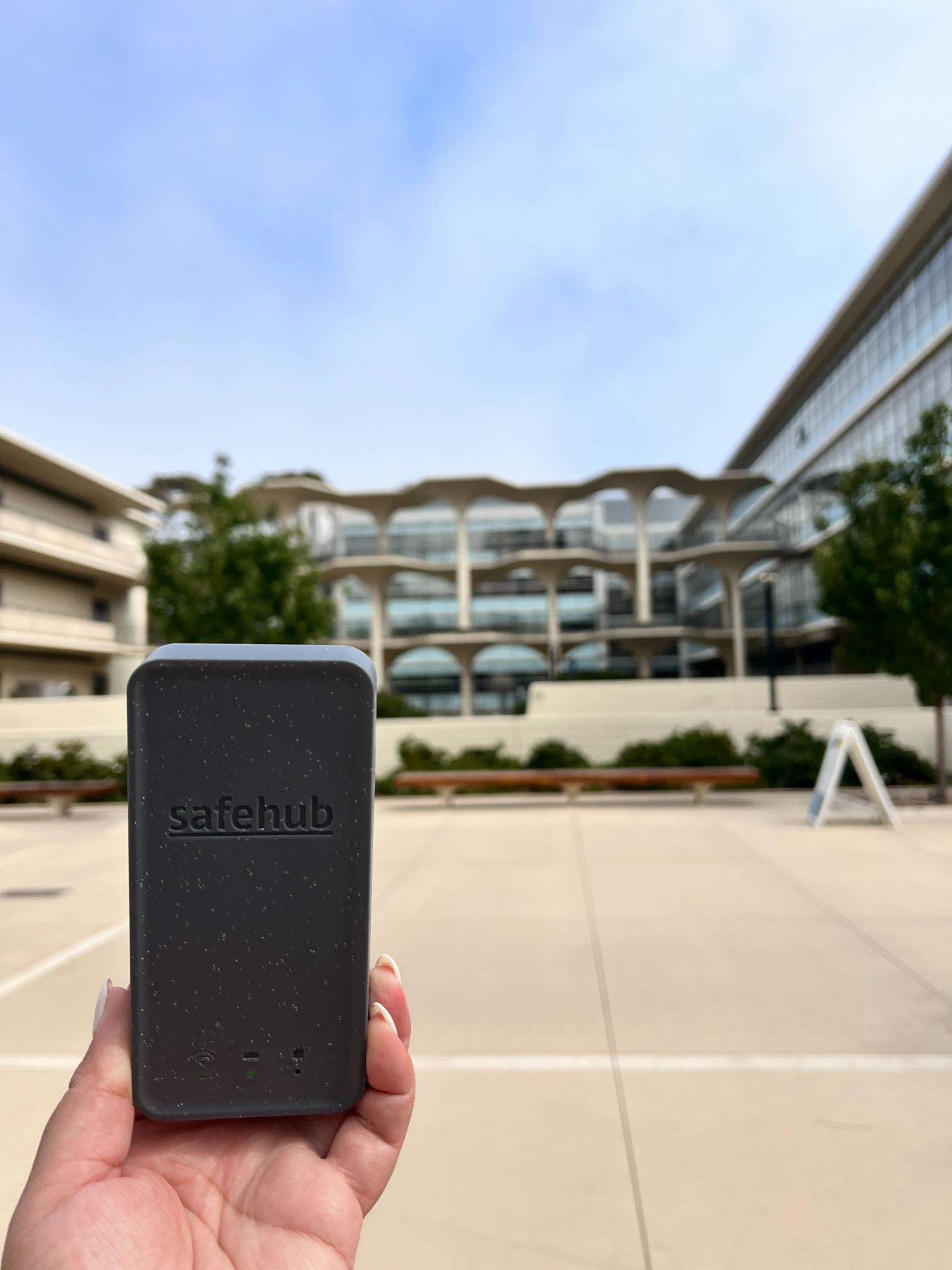 Safehub sensor on University of California campus 